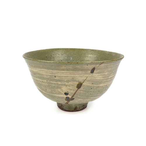 456 - William 'Bill' MARSHALL (1923-2007) A footed stoneware bowl Impressed makers mark H12cm x D22cm Prov... 