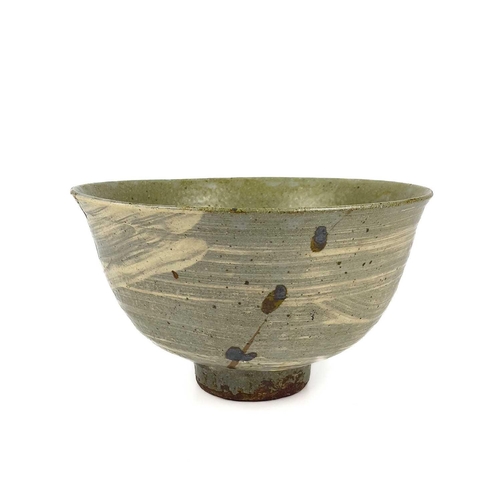 456 - William 'Bill' MARSHALL (1923-2007) A footed stoneware bowl Impressed makers mark H12cm x D22cm Prov... 