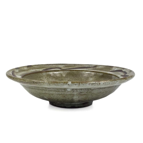 475 - William 'Bill' MARSHALL (1923-2007) A large stoneware bowl. Impressed personal and Leach Pottery St ... 