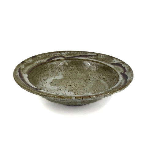 475 - William 'Bill' MARSHALL (1923-2007) A large stoneware bowl. Impressed personal and Leach Pottery St ... 