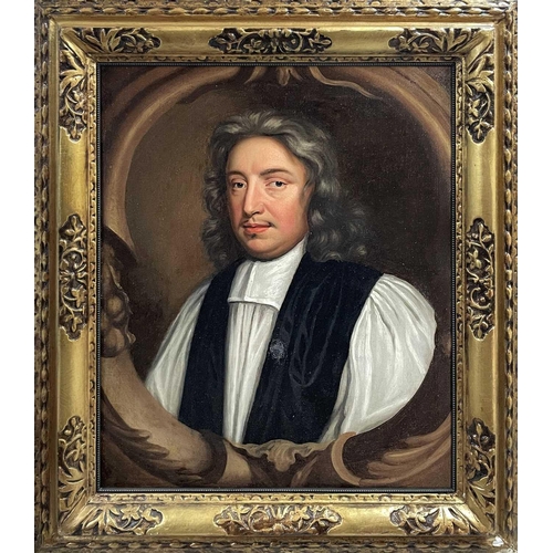 511 - Mary Beale (1633-1699) Portrait of John Wilkins (1614-1672) Bishop of Chester and a founding member ... 