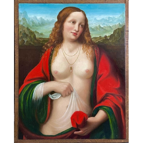 512 - Jeffery COURTNEY (XX-XXI) Da Vinci Madonna Oil on panel, 60x47cm