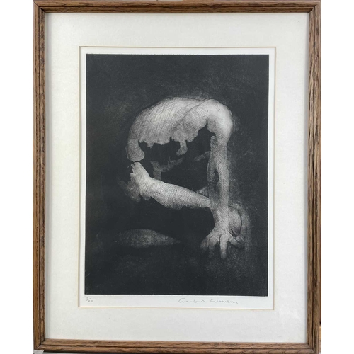 528 - Crawfurd ADAMSON (1953) Kneeling Man Etching Signed and numbered edition 3/20 Plate size: 39 x 30cm ... 