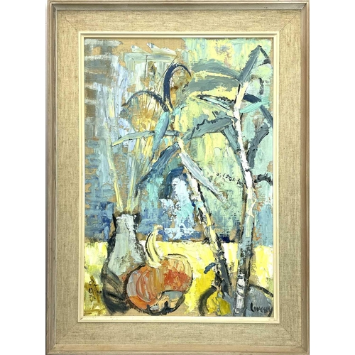 537 - John LIVESEY (1926-1990) Still Life Oil on board, Signed and dated '56?, 65x44cm