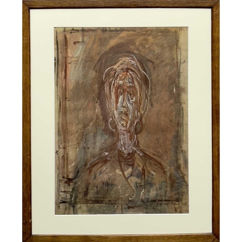 555 - Alberto Giacometti (Swiss) (1901-1966) 'Head of the Artist's Mother.' 1957 Collotype Blind Stamp low... 