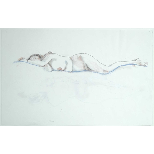 564 - Henry Richard BIRD (1909-2000) Sleeping Nude Mixed media. 37 x 59cm. (3).