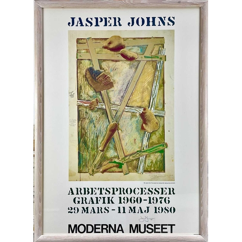 576 - Jasper JOHNS (1930) Moderna Museet 1980, Exhibition Poster Lithograph Signed and dated 1980 99 x 69c... 