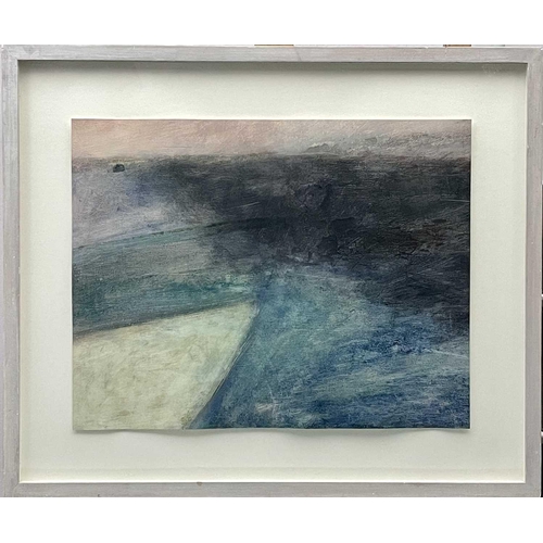 583 - Kate SMITH (1947) Seascape Mixed media Initialled 42 x 54cm