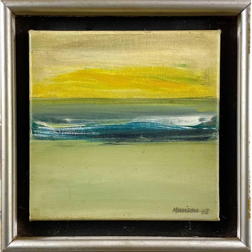 589 - Neil MURISON (1930) Foreshore Acrylic on canvas Signed and dated '68 25 x 25cm