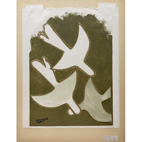 611 - Georges BRAQUE (1882-1963) Sur Quatre Murs Lithograph, unsigned 59 x 42cm