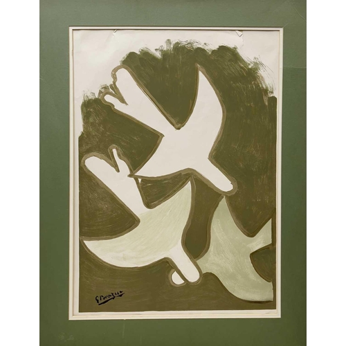 611 - Georges BRAQUE (1882-1963) Sur Quatre Murs Lithograph, unsigned 59 x 42cm