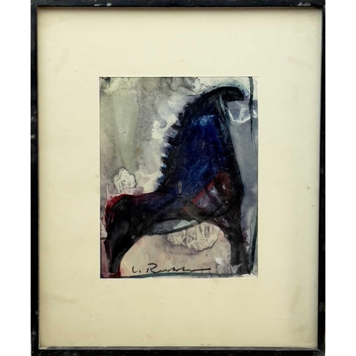 635 - Leopoldo RICHTER (1896-1984) Horse Mixed media, signed,23x18cmThis piece has not been examined out o... 