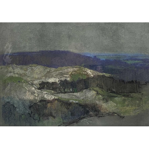 690 - Leonard RICHMOND (1889-1965) Two works (Dartmoor & View over the valley) Pastel 35 x 50cm Provenance... 