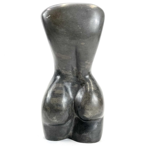 73 - Max BARRETT (1937-1988) Female Form  Carved stone sculpture Monogrammed to base Height 30cm