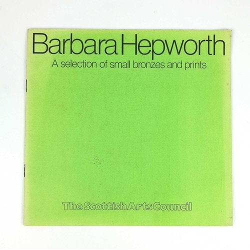 772 - Barbara HEPWORTH (1903-1975) Three publications Barbara Hepworth: A Pictorial Autobiography. Barbara... 