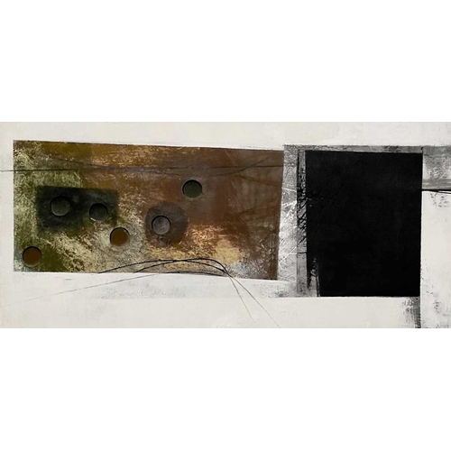 78 - Alexander MACKENZIE (1923-2002) Untitled, 1964 Oil and mixed media with relief on board Signed, insc... 