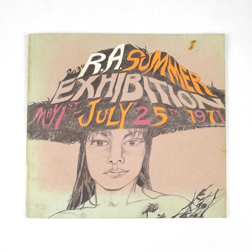 793 - Five publications R.A. Summer Exhibtion 1971. Exhibition catalogue. Paperback. Ted Dyer: Paintings o... 