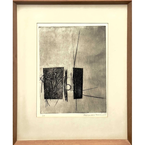 86 - Alexander MACKENZIE (1923-2002) Untitled Etching, signed and dated '64, 30x22.5cm Provenance - The J... 