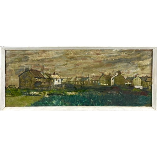 97 - Charles BREAKER (1906-1985) Cottages in St Just Gouache and varnish on board, signed, further signed... 