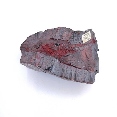 100 - A large mineral specimen of Haematite (kidney stone). Florence mine Egremont Cumberland, height 8.5c... 