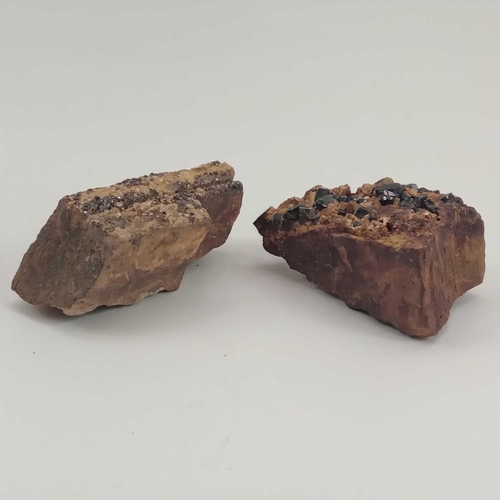 119 - Two Cassiterite mineral specimens. From Great Wheal Fortune Breage, ex Truro Museum. (2)