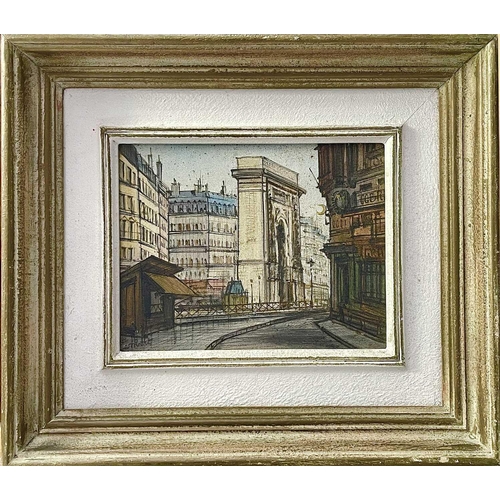 1403 - A LAMBERT (20th Century French School) Views of Paris Two oil on canvas paintings Both signed 17.5cm... 