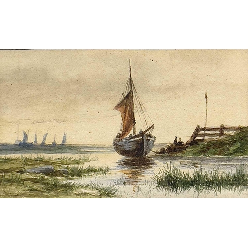 1422 - Rick GONZALEZ (1929-) Two early 20th century watercolours, both well framed, 7.5cm x 12.5cm and 13.5... 