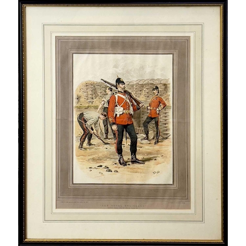 1424 - After G. D. GILES (XIX-XX) Royal Engineers Chromolithograph Dated 1888 Together with Joseph Constant... 