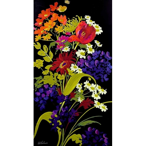 1461 - Nel WHATMORE (b. 1962) 'Bouquet' and 'Radiant No. 2' Two colour prints 88cm x 48cm