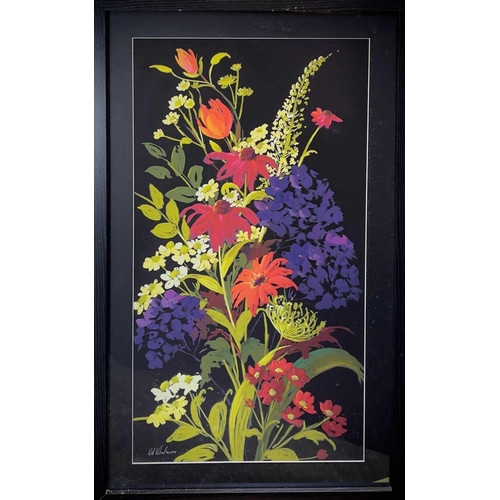 1461 - Nel WHATMORE (b. 1962) 'Bouquet' and 'Radiant No. 2' Two colour prints 88cm x 48cm