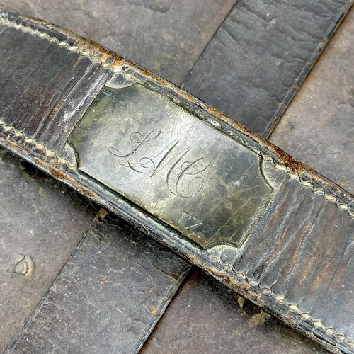 168 - A Victorian top hat, labelled for 'H.Smith, Hatter, Penzance', in leather case.