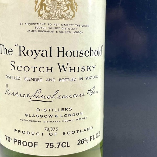 169 - Whisky - The Royal Household Scotch Whisky. Distilled, blended and bottled in Scotland by James Buch... 