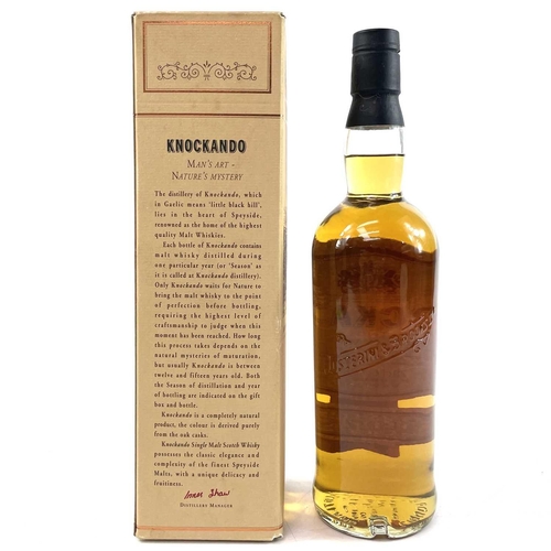 173 - Whisky - Knockando Pure Single Malt Scotch Whisky. Season of distillation 1979, 70cl, 40% vol., boxe... 