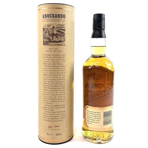 175 - Whisky - Knockando Pure Single Malt Scotch Whisky. Distilled in 1982, 70cl, 40% vol., in original ca... 