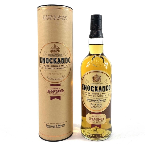 180 - Whisky - Knockando Pure Single Malt Scotch Whisky. Distilled in 1990, 70cl, 40% vol., in original ca... 