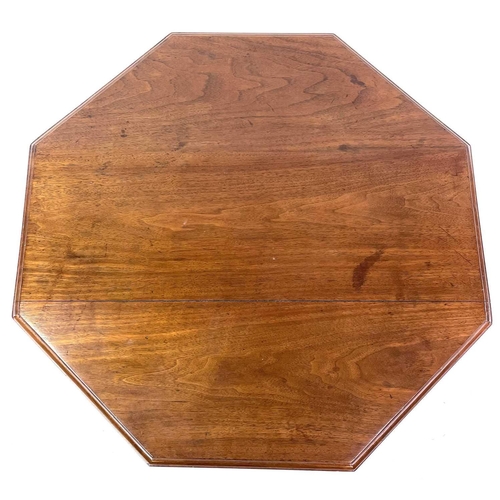 1863 - A late Victorian walnut octagonal occasional table, On multiple turned supports. Height 69cm, width ... 