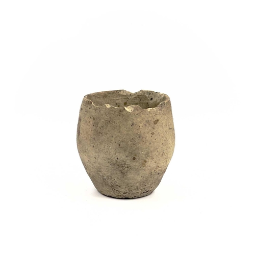 190 - An original old-time Cornish clay crucible. Height 6.25cm. This large collection of Cornish tin ingo... 