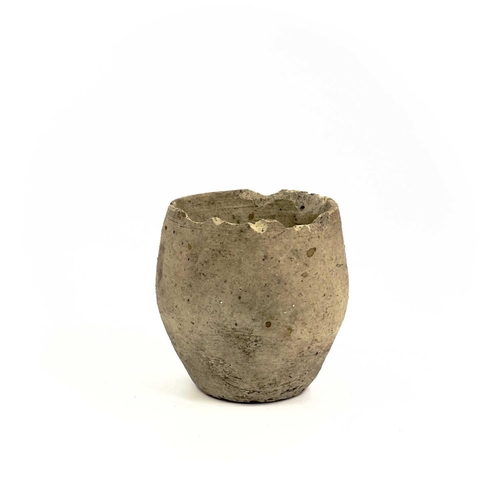 190 - An original old-time Cornish clay crucible. Height 6.25cm. This large collection of Cornish tin ingo... 