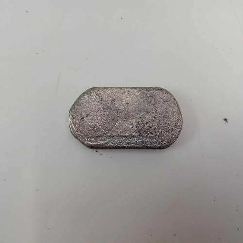 195 - Rare location tin. A small piece of tin metal, bearing inscription 'CHAPEL PORTH'. 4.5cm x 2.5cm. Th... 