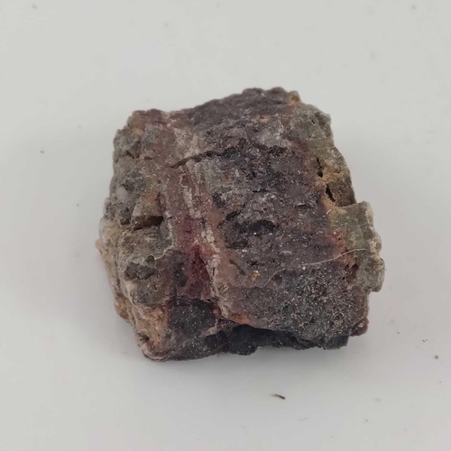 214 - Rare location tin: Six pieces of Cligga mine tin ore. Together with a piece of tin metal from Cligga... 