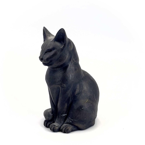 225 - A Suzie Marsh bronzed sculpture of a cat, 'Maxim'. Height 22.5cm, together with four Joanna Martins ... 