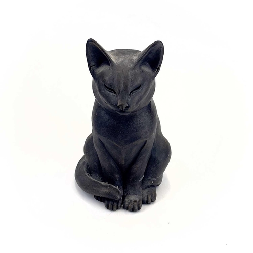 225 - A Suzie Marsh bronzed sculpture of a cat, 'Maxim'. Height 22.5cm, together with four Joanna Martins ... 