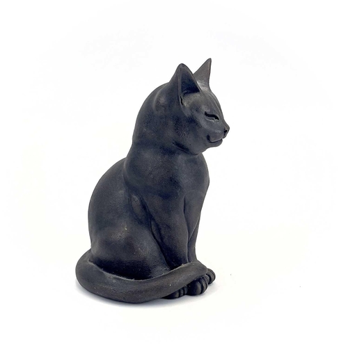 225 - A Suzie Marsh bronzed sculpture of a cat, 'Maxim'. Height 22.5cm, together with four Joanna Martins ... 