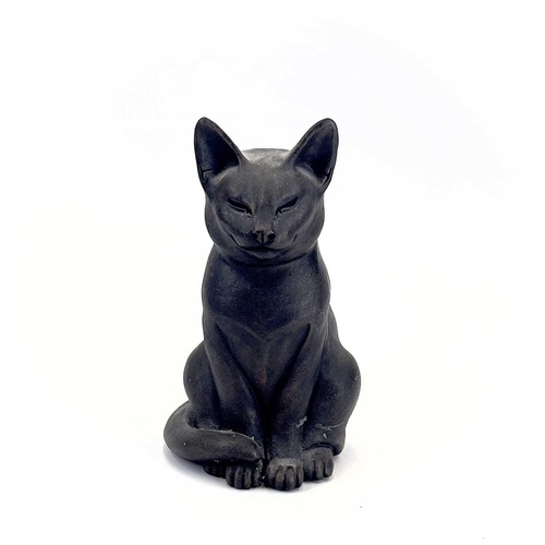 225 - A Suzie Marsh bronzed sculpture of a cat, 'Maxim'. Height 22.5cm, together with four Joanna Martins ... 