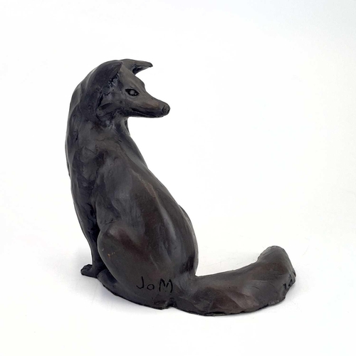 225 - A Suzie Marsh bronzed sculpture of a cat, 'Maxim'. Height 22.5cm, together with four Joanna Martins ... 