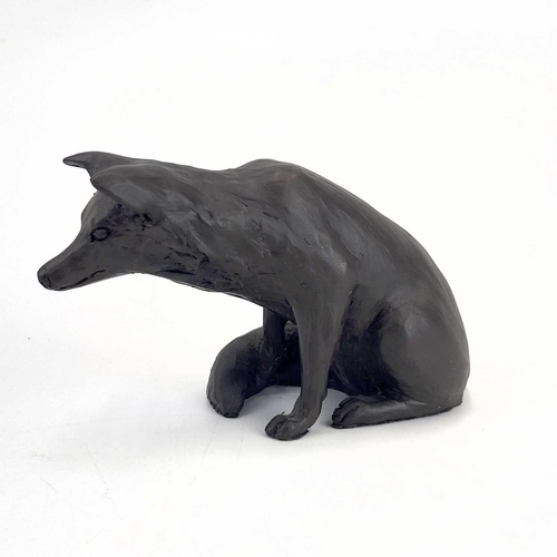 225 - A Suzie Marsh bronzed sculpture of a cat, 'Maxim'. Height 22.5cm, together with four Joanna Martins ... 