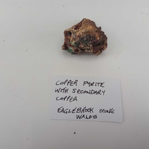 228 - A collection of identified mineral specimens. Including Pyromorphite from Roughton Gill Cumbria, Apa... 