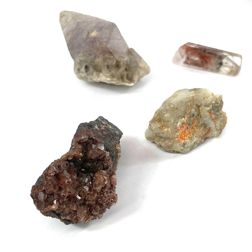 230 - A collection of identified mineral specimens. Including Sprudelstein, Cinnebar Realgar, Dog Tooth ca... 