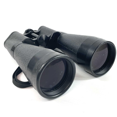 233 - A pair of Hertel & Reuss optik Tordalk 11 x 80 binoculars. With a fitted leather case.