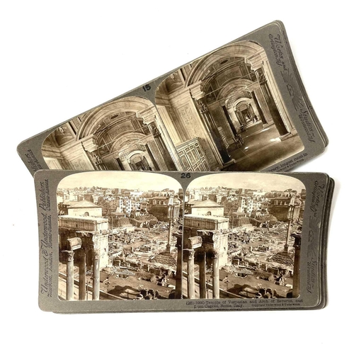 237 - Underwood & Underwood Stereoscope cards. Including Studies Through the Stereoscope in 2 vols, Studie... 